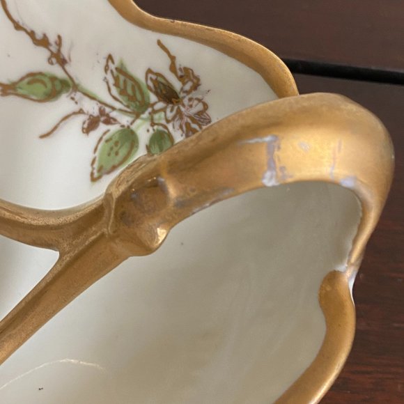 Vintage Ardalt Lenwile Hand Painted Lemon Server Nut Candy Trinket Dish Catchall - Picture 11 of 11